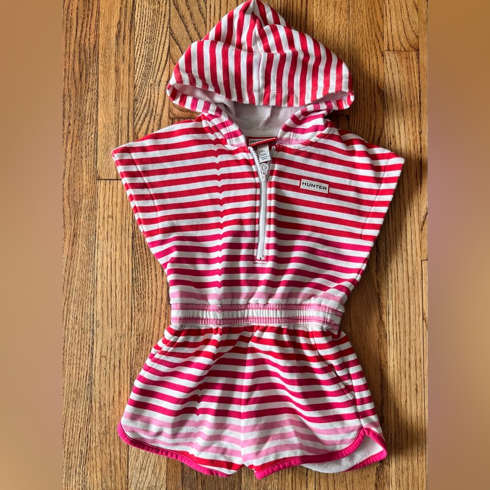 Hunter by Target Striped Hooded Romper Sz XS (4/5)